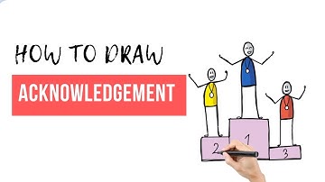 Drawing ACKNOWLEDGEMENT 🏅 - Business Sketchnotes Visual Vocabulary