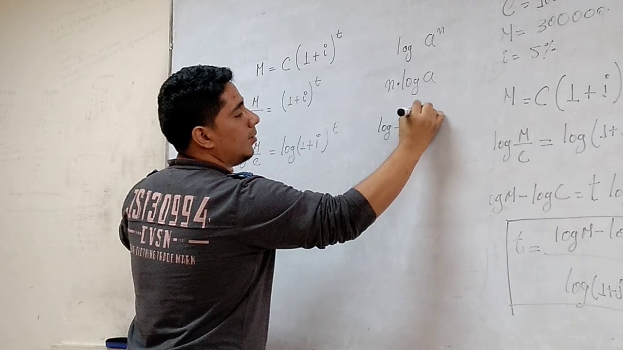 Cómo despejar tiempo de la fórmula del monto con tasa de interés