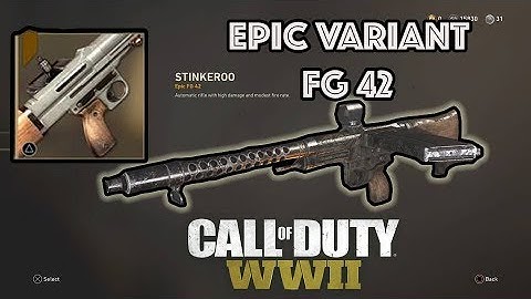 EPIC VARIANT FG 42 "STINKERBOO" BEST CLASS SETUP COD WORLD WAR 2 GAMEPLAY!!! THE BEST FG42 VARIANT!?