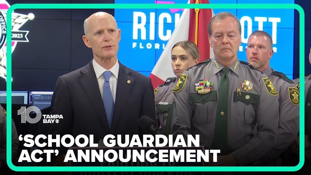 Sen. Rick Scott announces new legislation, the 'School Guardian Act,' aimed to create safer schools