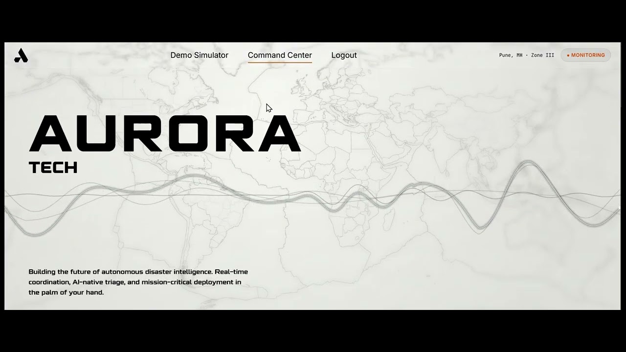 AURORA TECH Prototype Demo RealTime Earthquake Detection, AI SOS Analysis & Disaster Response System