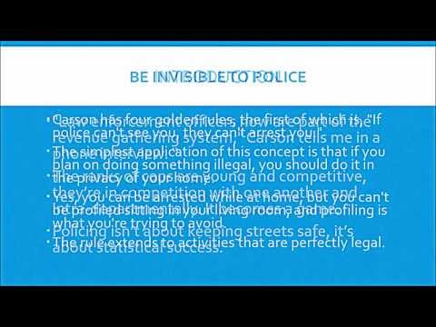 How to avoid getting arrested
