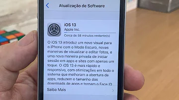 Onde ver atualização do iOS?