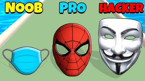 NOOB vs PRO vs HACKER - Mask Evolution 3D