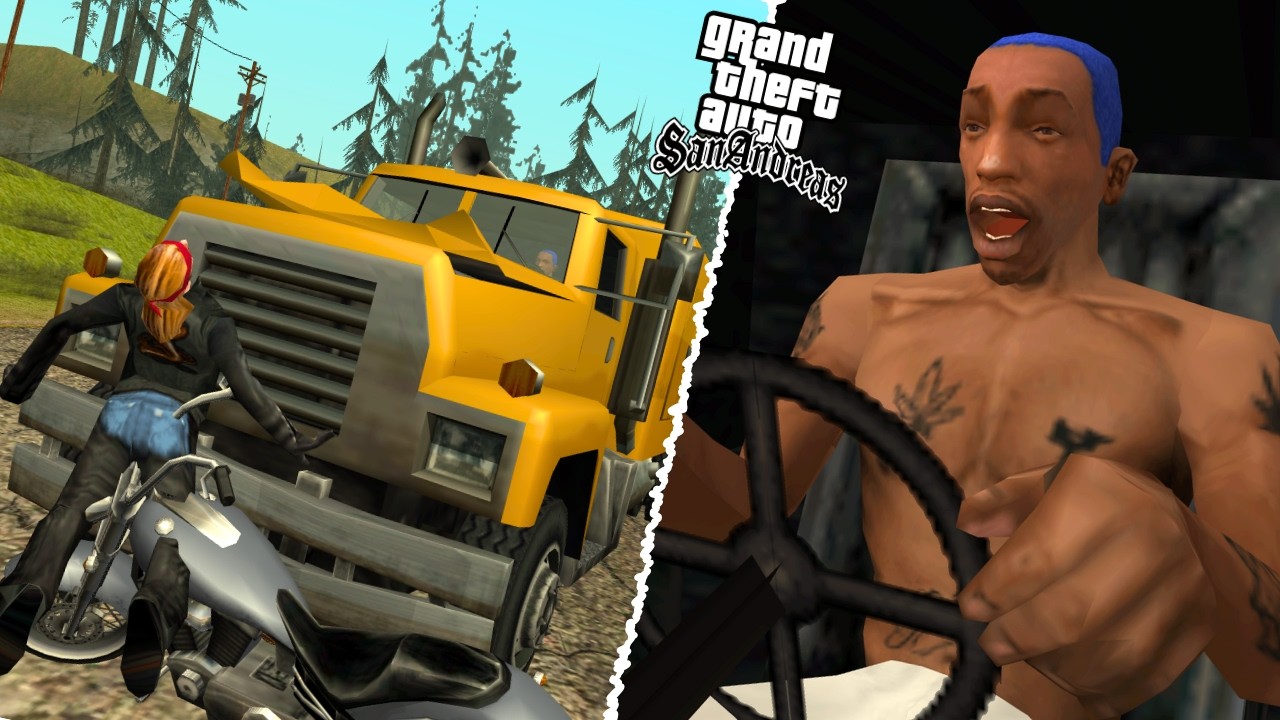 VIREI CAMINHONEIRO NO GTA SAN ANDREAS