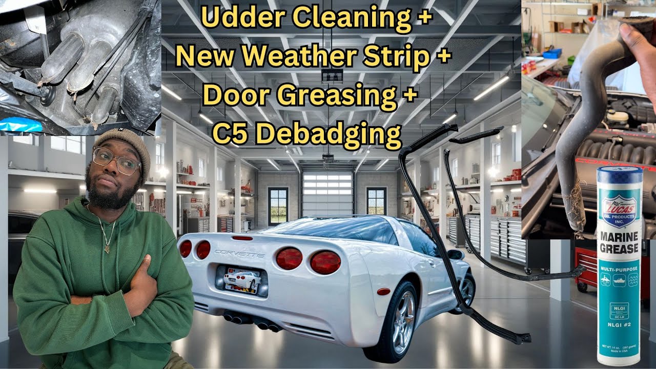 Project C5 EP 3: NASTY Drain Udders + NEW Roof Weatherstrip + Greasing DOORS + Steering Lock FIX
