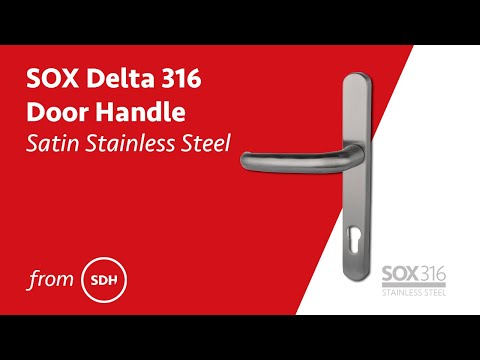 SOX Delta 316 Stainless Steel Door Handle - Satin Stainless