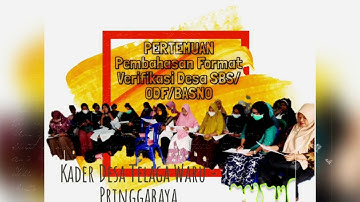 Bintek Pendataan 5 Pilar STBM. Telaga Waru Menuju Desa ODF