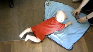 Crawling on Dad's birthday.AVI