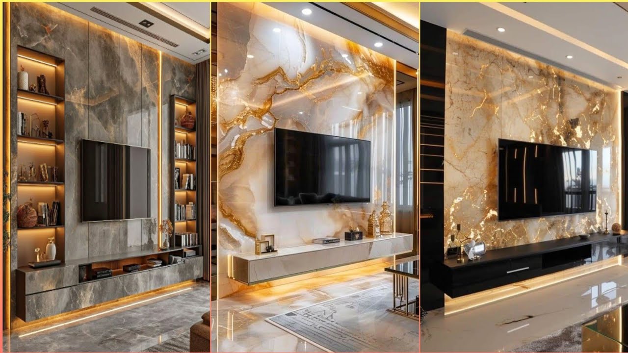 250 Luxury Living room TV Wall Designs ideas 2025 TV Wall Decoration Ideas| Luxurious Wall Design