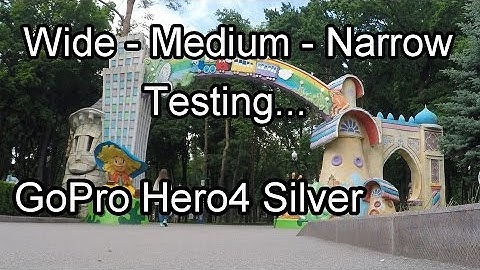 GoPro Hero 4 FOV Comparison Test - Wide, Medium, & Narrow (Field of View Settings)