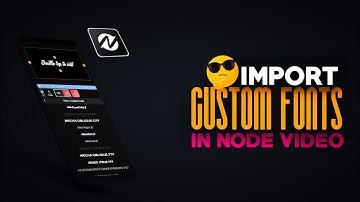 How to import custom fonts in Node Video 2021 | import fonts node video | custom fonts import node