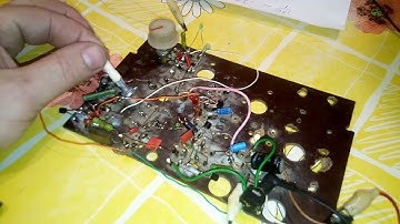 Regenerative receiver without coils ( Wien bridge tunning circuit )