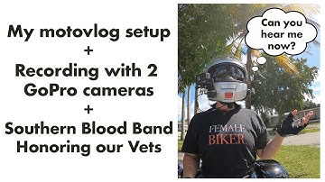 How to install (easy) Motovlog Setup + Intercom Audio recording. English/Español Subtitles.