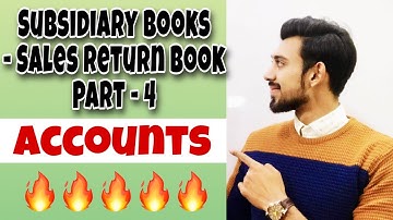 Sales Return book | Subsidiary books | part 4