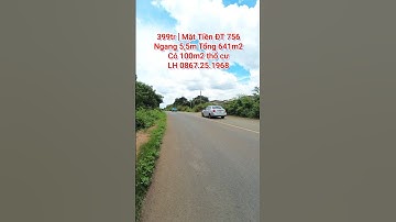 399tr | Mặt Tiền Đường Nhựa ĐT 756 mở 42m, Tổng 641m2 có 100m2 thổ cư, LH 0867251968 #bdsbinhphuoc
