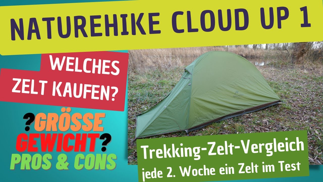 video Naturehike Cloud Up 1 Campingzelt