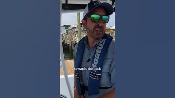 Bridge Marina Boat Docking How-To: Getting Off the Dock PART 1 #boat #shorts