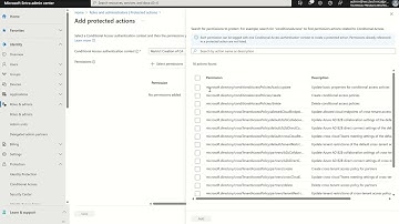 Microsoft Entra (Azure AD) Protected Actions