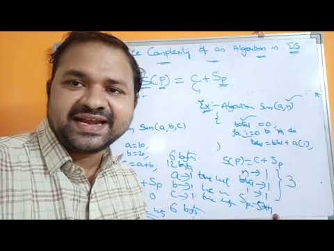 Space Complexity of an Algorithm in Data Structures || Design and ...