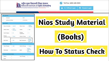 Nios Study Material (Books) Status Check | Task Is Helping (NIOS) #nios #books #material #status