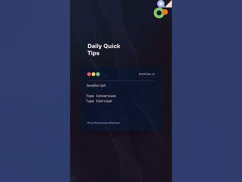Quick Tips | JavaScript's Type Conversion and Coercion #shorts # ...