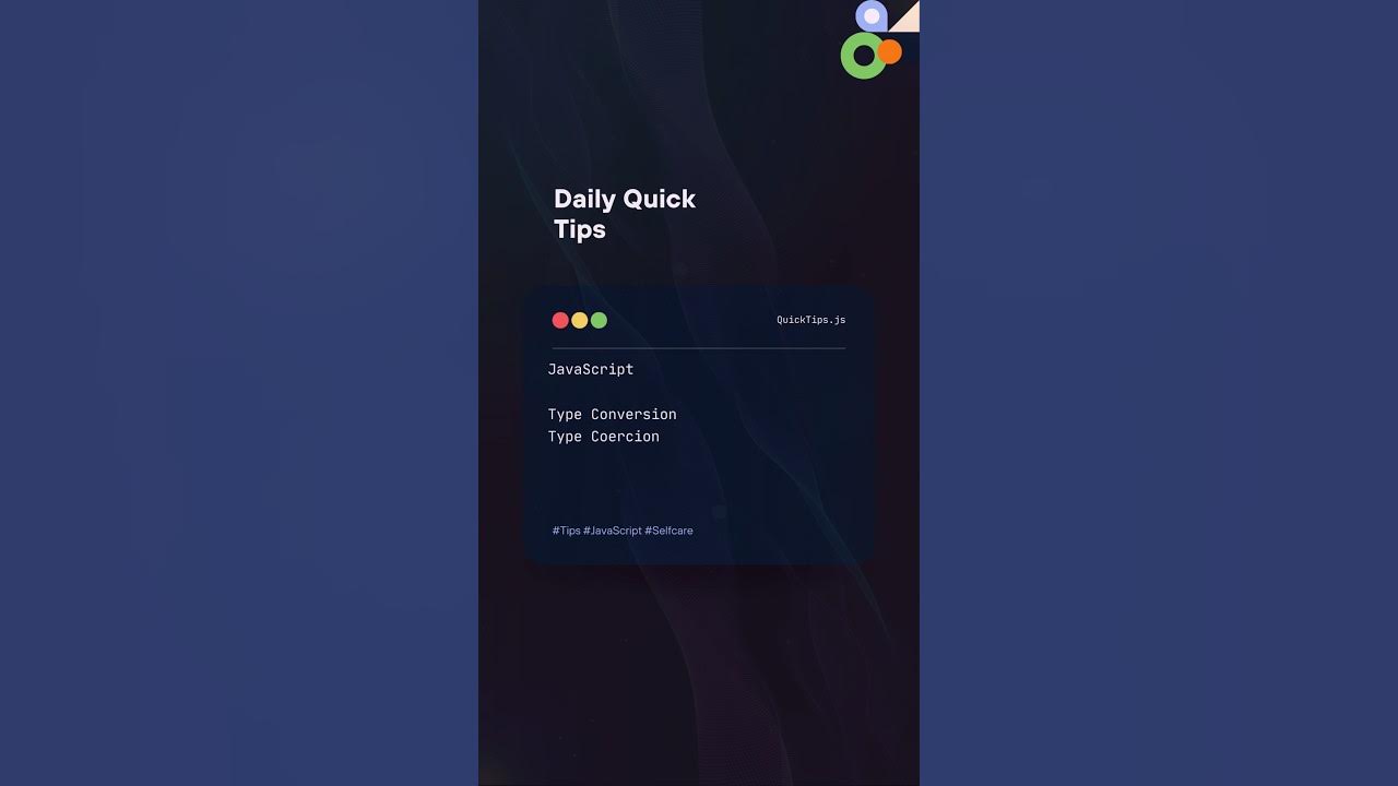 Quick Tips | JavaScript's Type Conversion and Coercion #shorts # ...