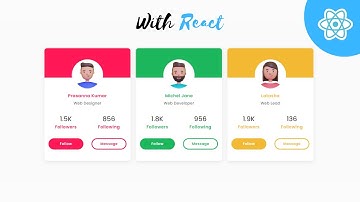Card UI Design With React