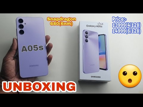 Samsung Galaxy A05s(6/128) Unboxing Light Violet Color - YouTube