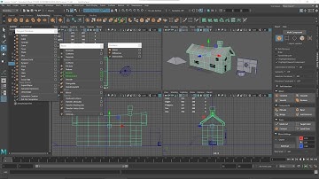 MAYA Videocourse - 11 - Polygonal Modelling, Subdivisions, Booleans, Union, Difference, Intersection