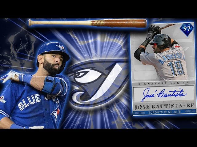 97* SIGNATURE SERIES JOSE BAUTISTA DEBUT! PIMPS HOMERUNS! MLB THE SHOW 19  DIAMOND DYNASTY 