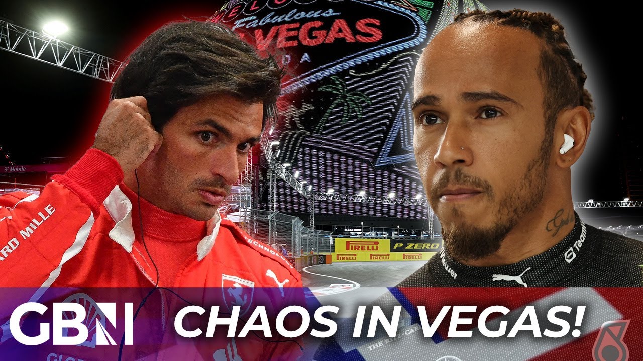 Las Vegas Grand Prix descends into CHAOS on first day as Carlos Sainz hit by ‘DANGEROUS’ impact