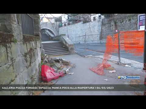 GALLERIA PIAZZA FORAGGI: DIPIAZZA 'MANCA POCO ALLA RIAPERTURA' | 04/03/2023
