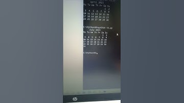 Python script to print calendar of any month & year.#python #yt_videos @programmingwithshivi925