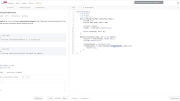 Partition Equal Subset Sum | Leetcode 416