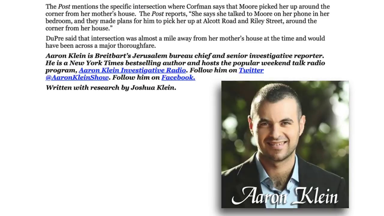 Leigh Corfman loses credibility. Part of a Washington Post plot against Roy Moore?