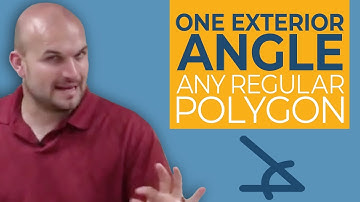 How to find the measure of one exterior angle given number of sides for a regular polygon