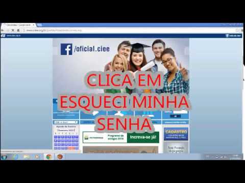 Problema de fazer seu login e a senha no ciee