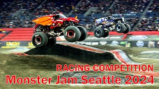 V#378 Monster Jam Seattle 2024 | RACING COMPETITION | Full Action | Lumen Field - Seattle, WA