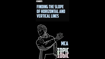 MCA | Finding the Slopes of Horizontal and Vertical Lines