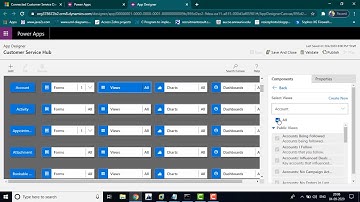 Customer Service Hub Application Design in Power Apps