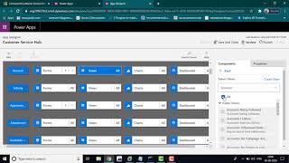 Customer Service Hub Application Design in Power Apps screenshot 1
