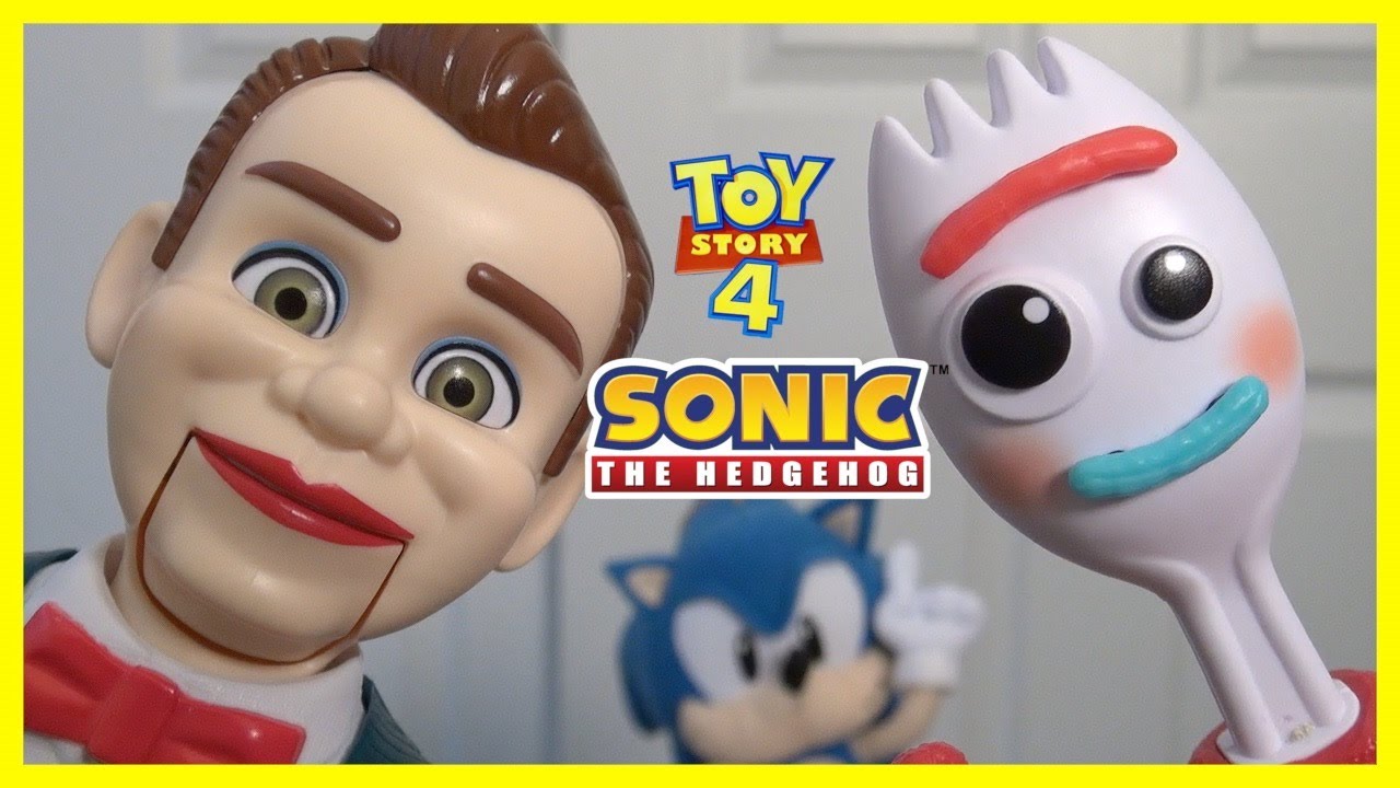 Toy Story 4 Benson The Dummy Took Our Toy Story 4 Toys | Sonic Hedgehog Movie | Forky Woody Buzz Bo - YouTube
