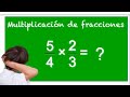 Multiplicación de fracciones - Matemáticas