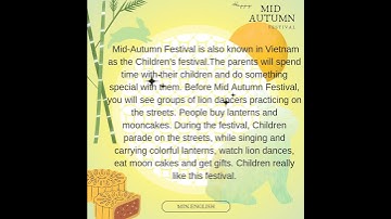 Miêu tả lễ hội Trung Thu bằng Tiếng Anh. Mid Autumn Festival _ MIN.ENGLISH