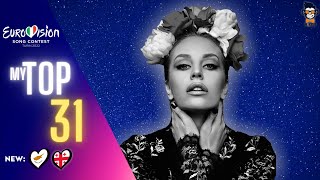 Eurovision 2022 | My Top 31 | NEW: 🇨🇾🇬🇪