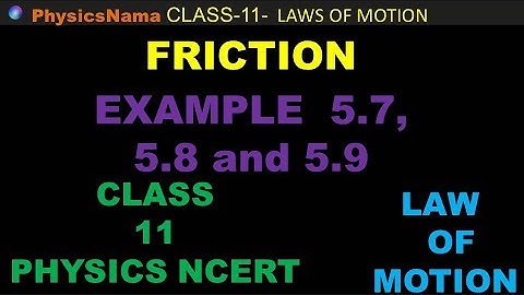 Numerical on Friction -Law Of Motion-  Class-11 Physics -CBSE / NCERT SCIENCE
