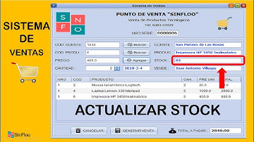 Sistema de Ventas en Java con MySQL - Actualizar Stock