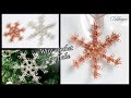 Wire crochet snowflake