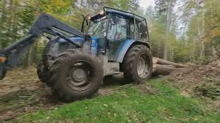 WORK IN FOREST | NEW HOLLAND TL100 & KRPAN 6.5 EH